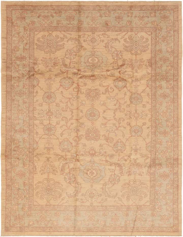 9' x 12' 2 Hand Knotted Peshawar Ziegler Rug