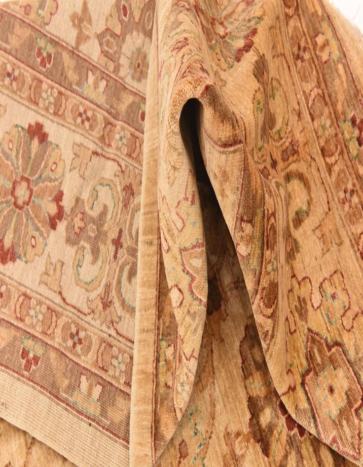 Detail image of 8' 10 x 12' 3  Hand Knotted Peshawar Ziegler Rug