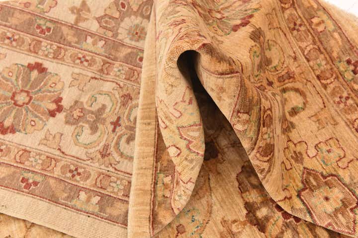 8' 10 x 12' 3 Hand Knotted Peshawar Ziegler Rug