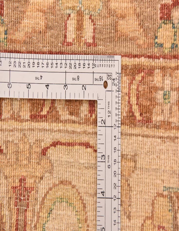 Detail image of 8' 10 x 12' 3  Hand Knotted Peshawar Ziegler Rug