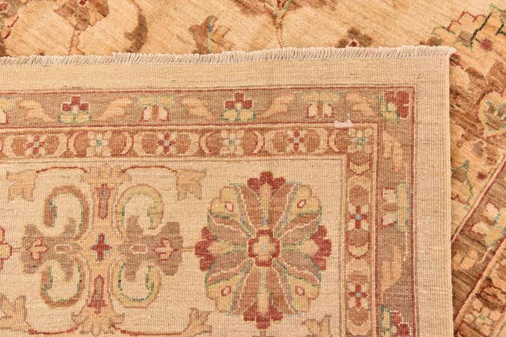 8' 10 x 12' 3 Hand Knotted Peshawar Ziegler Rug