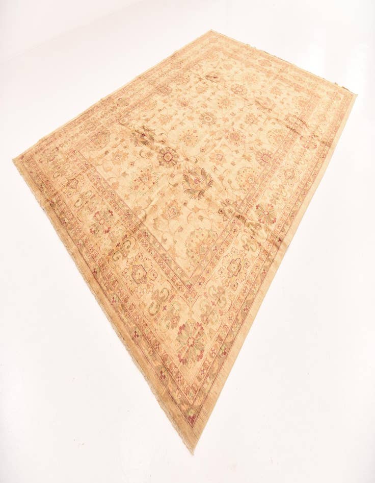 Detail image of 8' 10 x 12' 3  Hand Knotted Peshawar Ziegler Rug