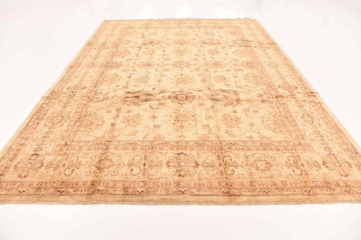 Detail image of 8' 10 x 12' 3 Hand Knotted Peshawar Ziegler Rug