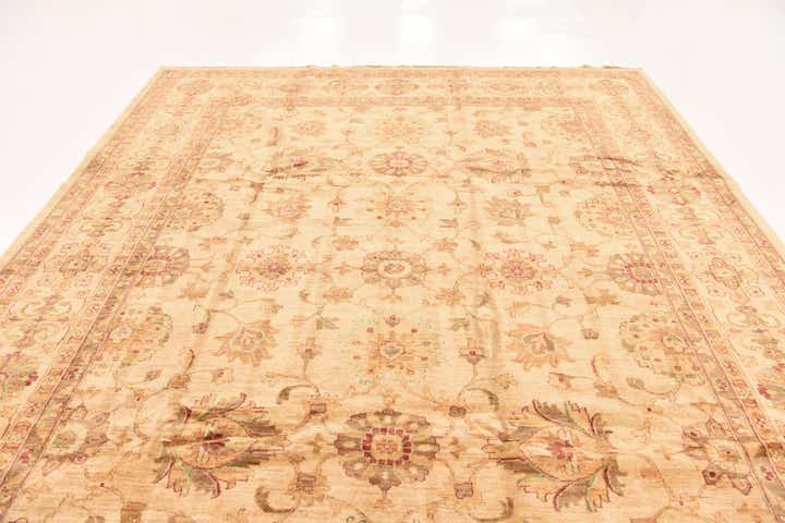 8' 10 x 12' 3 Hand Knotted Peshawar Ziegler Rug