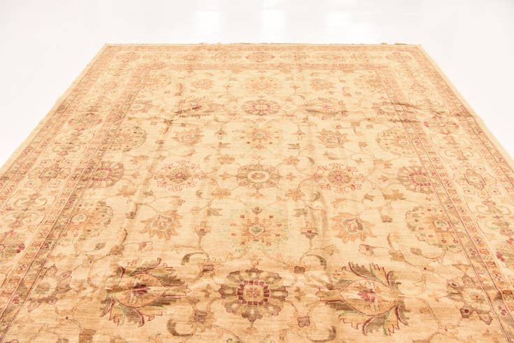 Detail image of 8' 10 x 12' 3 Hand Knotted Peshawar Ziegler Rug