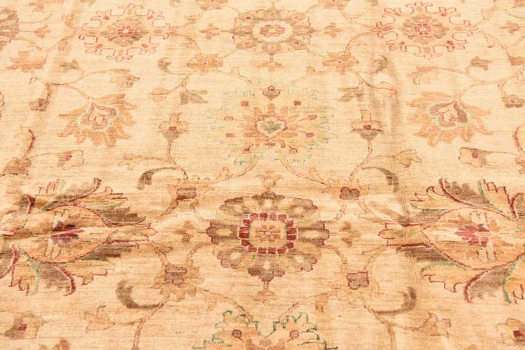 Detail image of 8' 10 x 12' 3 Hand Knotted Peshawar Ziegler Rug