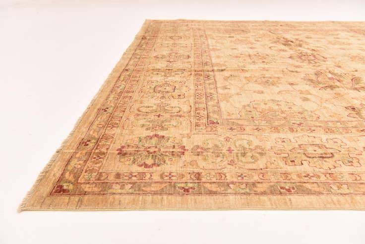 Detail image of 8' 10 x 12' 3 Hand Knotted Peshawar Ziegler Rug