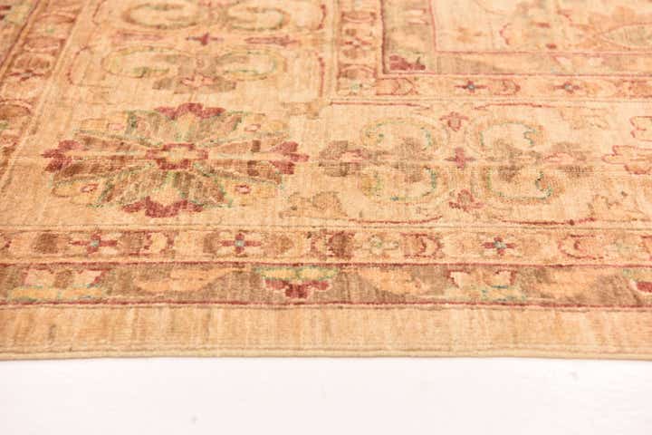 8' 10 x 12' 3 Hand Knotted Peshawar Ziegler Rug