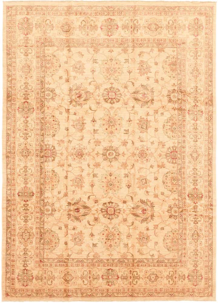 8' 10 x 12' 3 Hand Knotted Peshawar Ziegler Rug