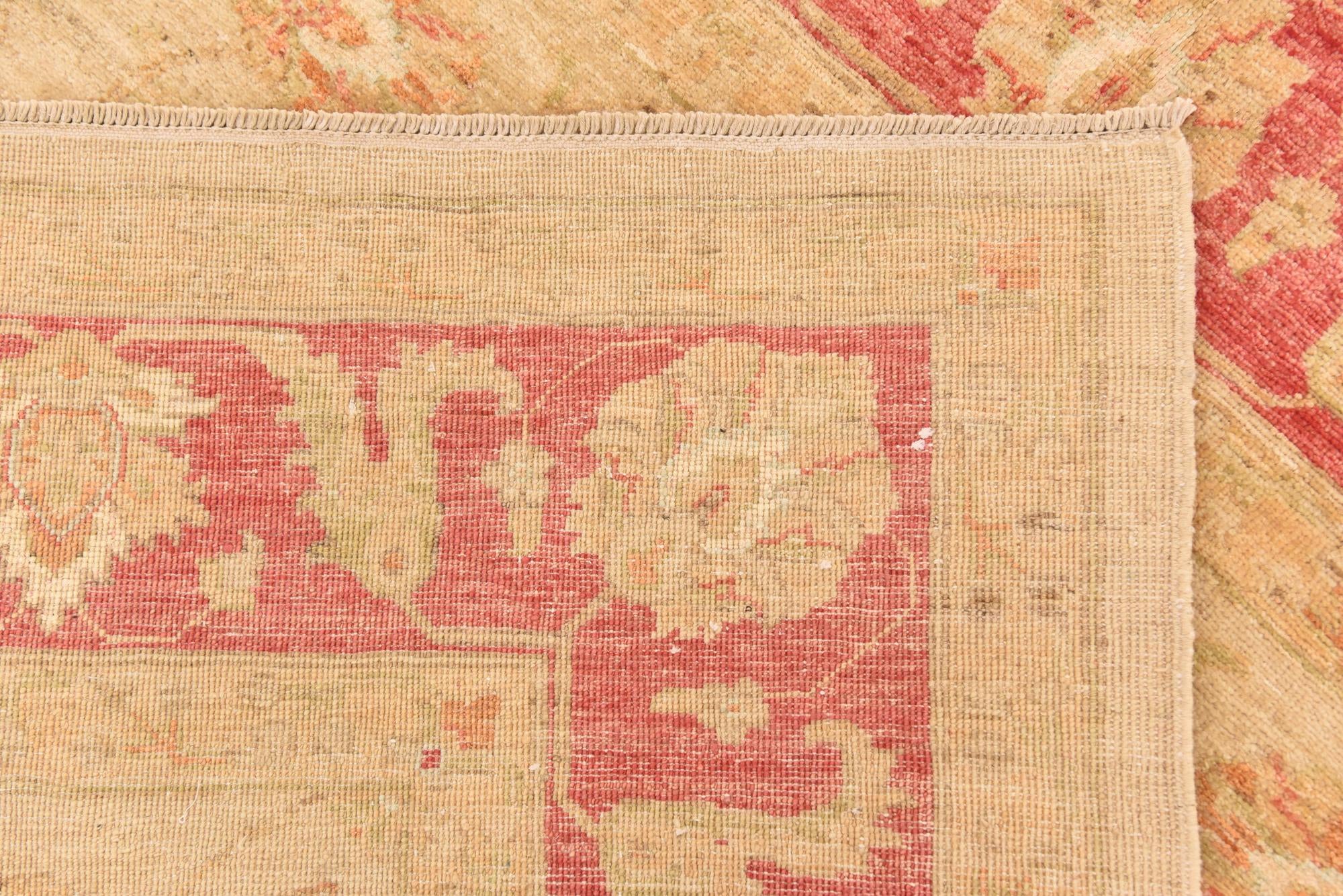 5' 7 x 7' 8 Hand Knotted Peshawar Ziegler Rug