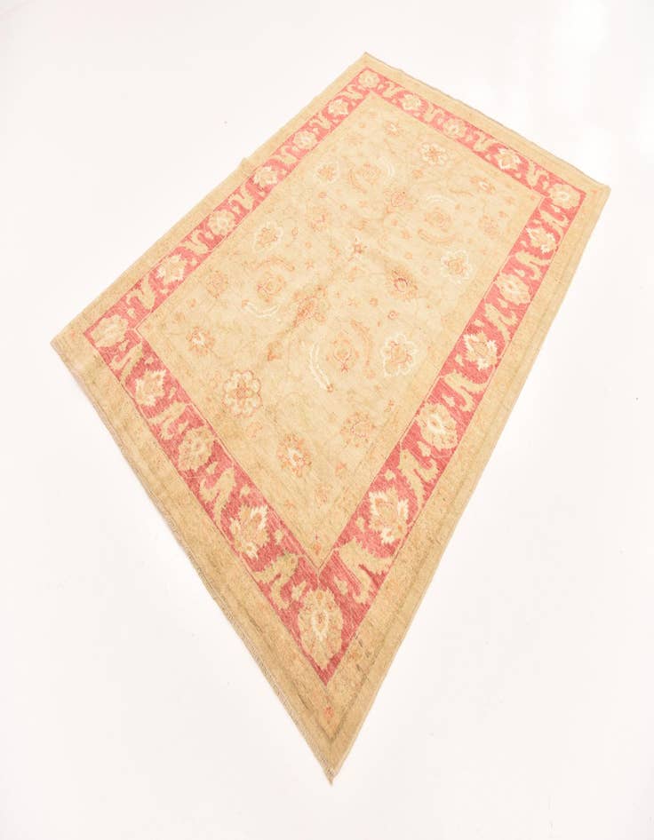 Detail image of 5' 7 x 7' 8  Hand Knotted Peshawar Ziegler Rug