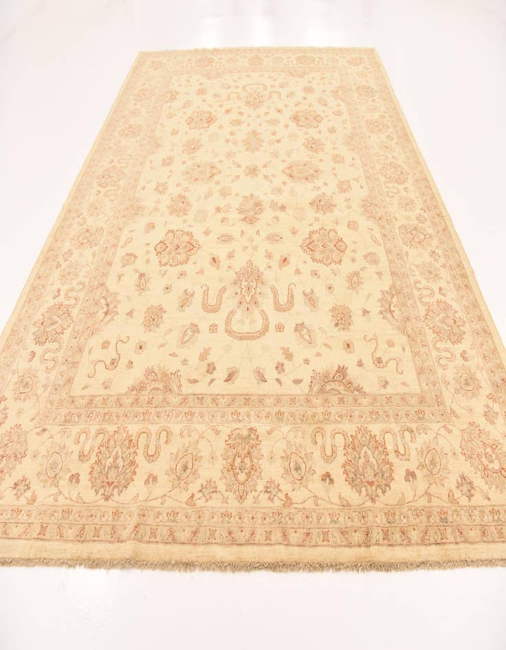 Detail image of 9' 9 x 12' 8 Hand Knotted Peshawar Ziegler Rug
