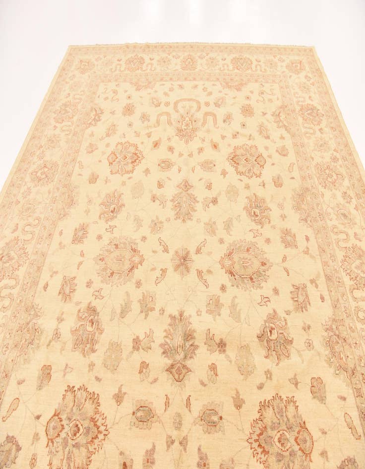 Detail image of 9' 9 x 12' 8 Hand Knotted Peshawar Ziegler Rug