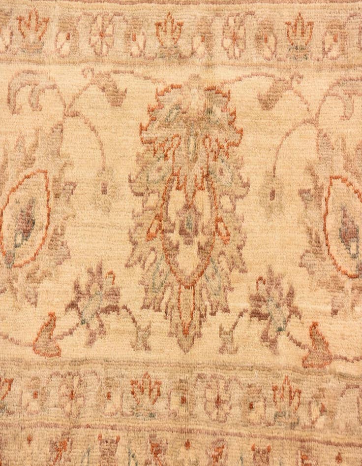 Detail image of 9' 9 x 12' 8 Hand Knotted Peshawar Ziegler Rug