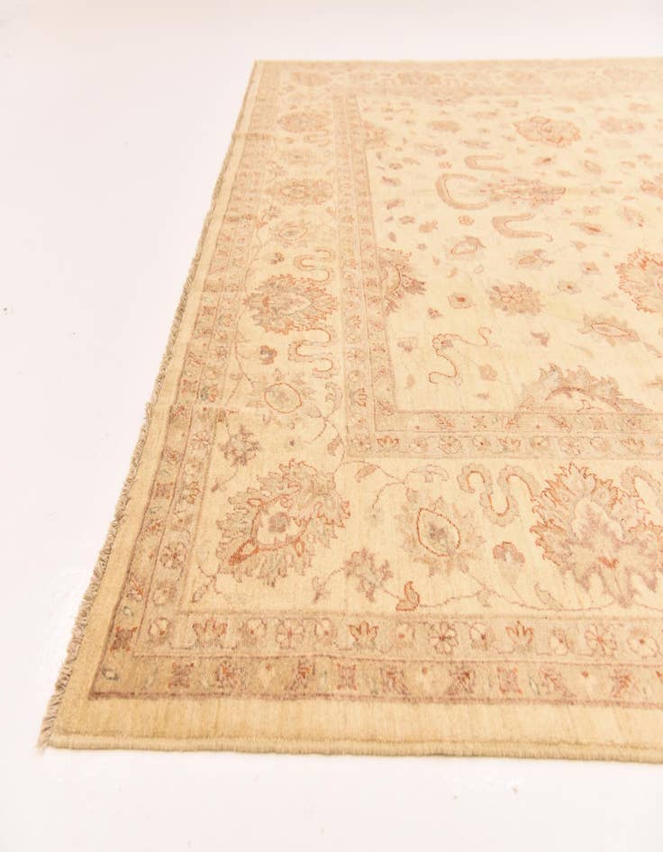 Detail image of 9' 9 x 12' 8 Hand Knotted Peshawar Ziegler Rug