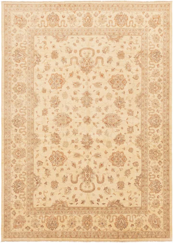 9' 9 x 12' 8 Hand Knotted Peshawar Ziegler Rug
