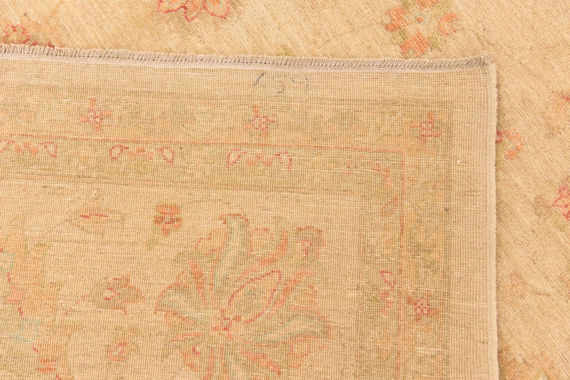 9' 9 x 12' 10 Hand Knotted Peshawar Ziegler Rug