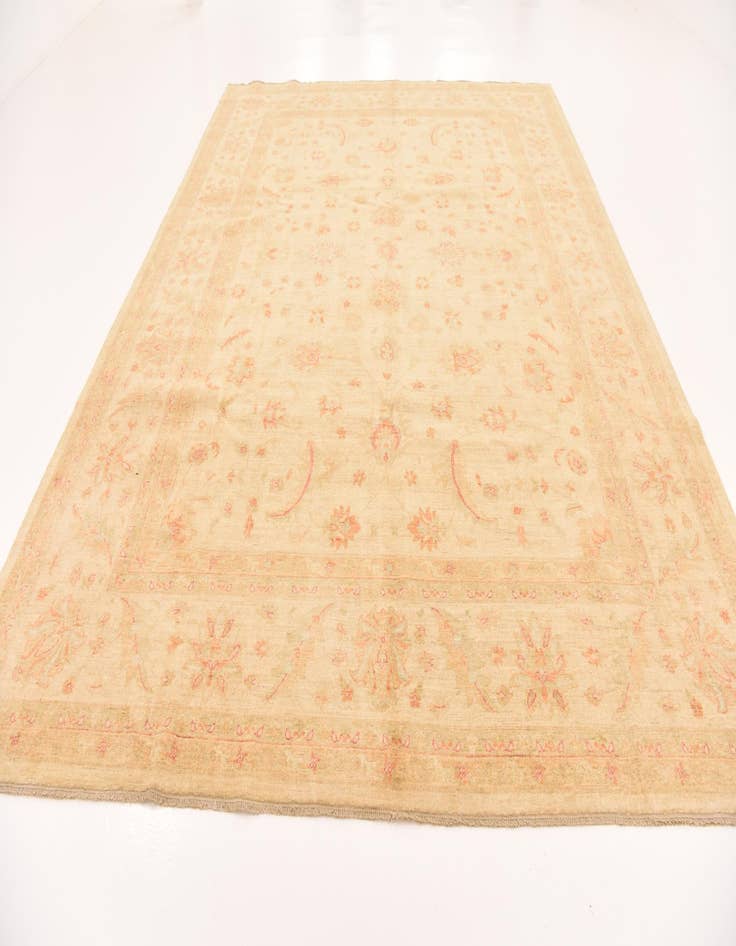 Detail image of 9' 9 x 12' 10  Hand Knotted Peshawar Ziegler Rug