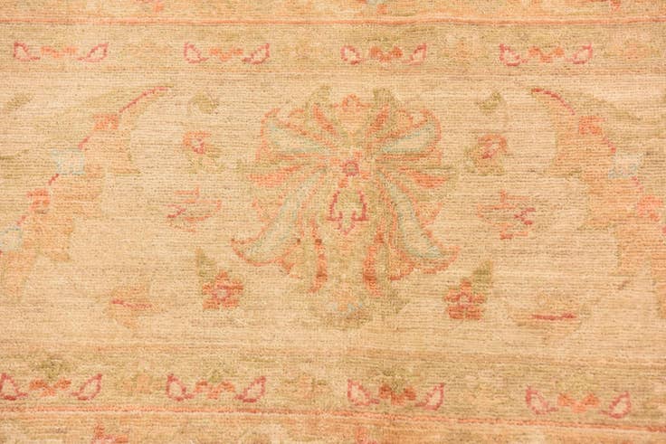 Detail image of 9' 9 x 12' 10 Hand Knotted Peshawar Ziegler Rug