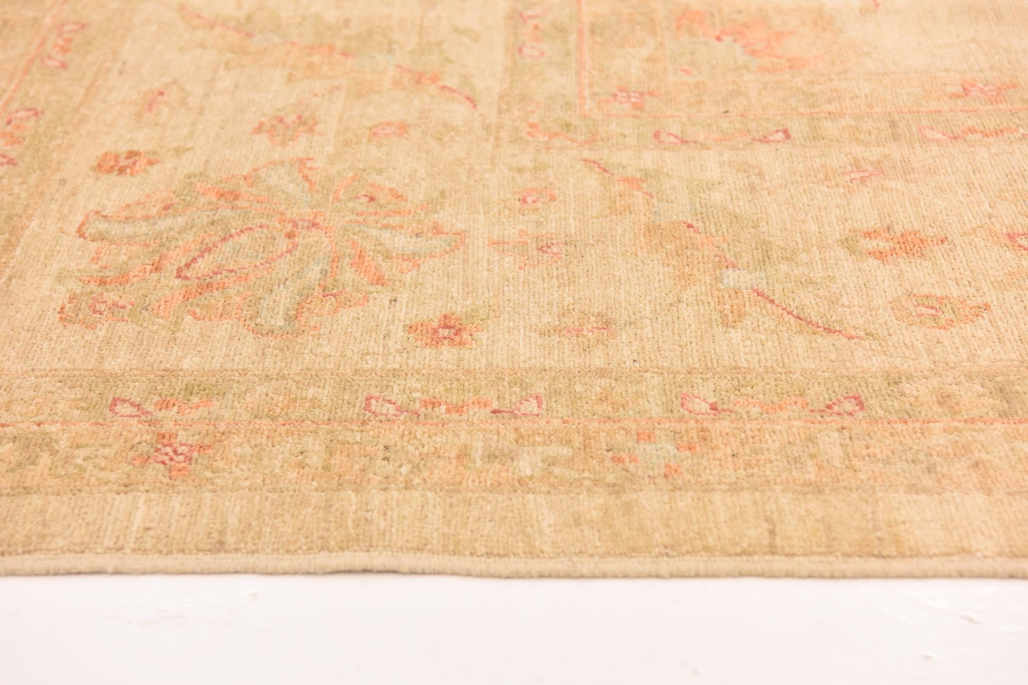 9' 9 x 12' 10 Hand Knotted Peshawar Ziegler Rug