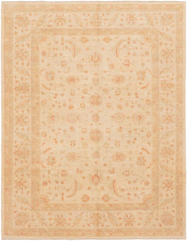 Detail image of 9' 9 x 12' 10 Hand Knotted Peshawar Ziegler Rug