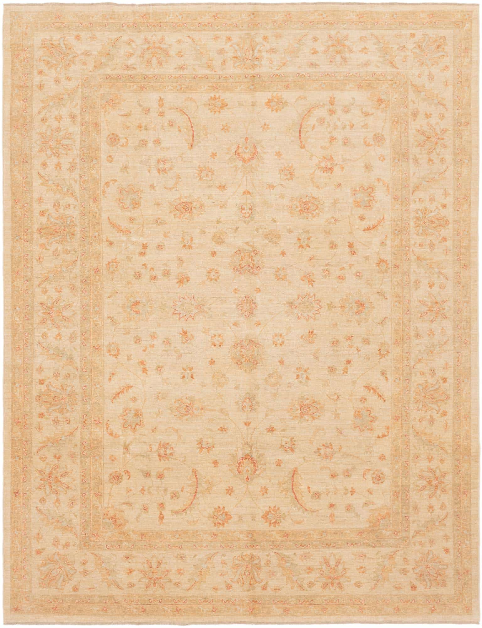 9' 9 x 12' 10 Hand Knotted Peshawar Ziegler Rug