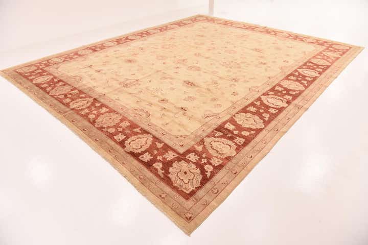 15' 10 x 19' 5 Hand Knotted Peshawar Ziegler Rug