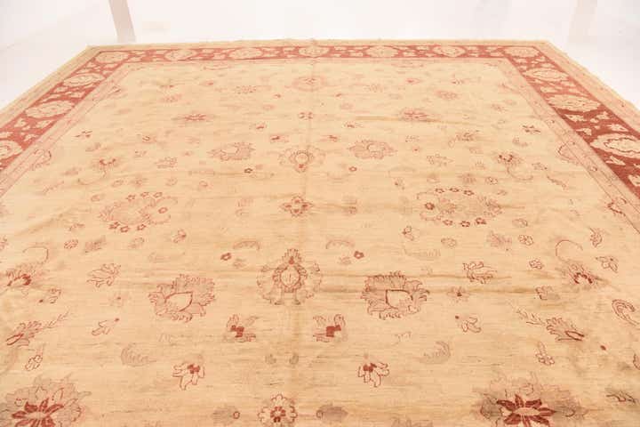 15' 10 x 19' 5 Hand Knotted Peshawar Ziegler Rug