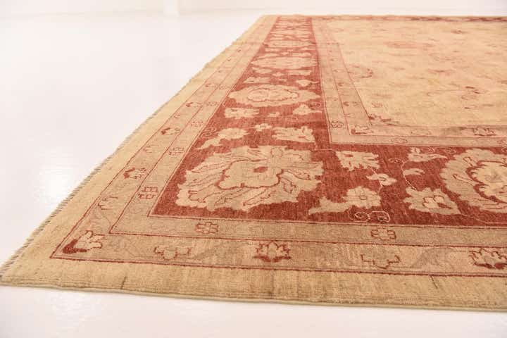 15' 10 x 19' 5 Hand Knotted Peshawar Ziegler Rug