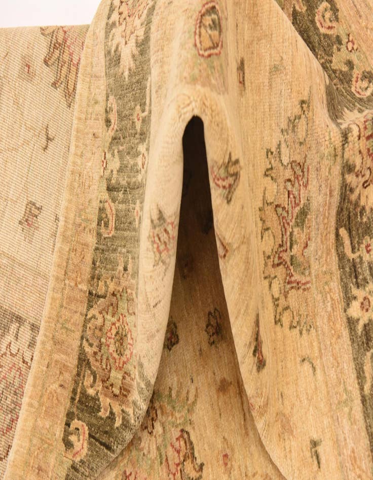 Detail image of 5' 8 x 8'  Hand Knotted Peshawar Ziegler Rug