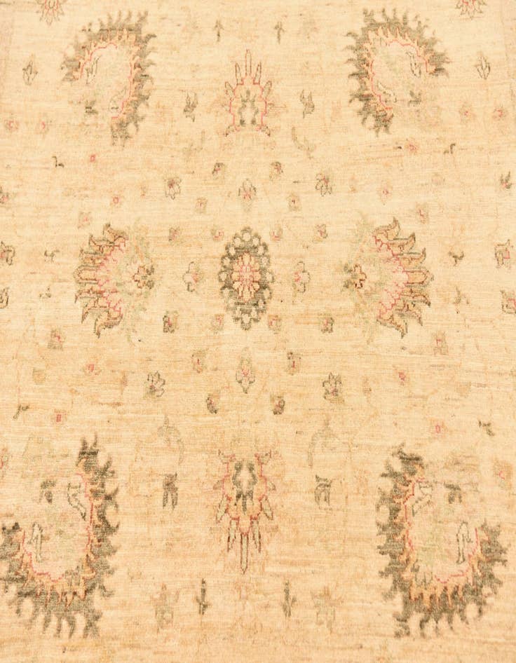 Detail image of 5' 8 x 8'  Hand Knotted Peshawar Ziegler Rug