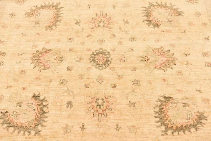 5' 8 x 8' Hand Knotted Peshawar Ziegler Rug