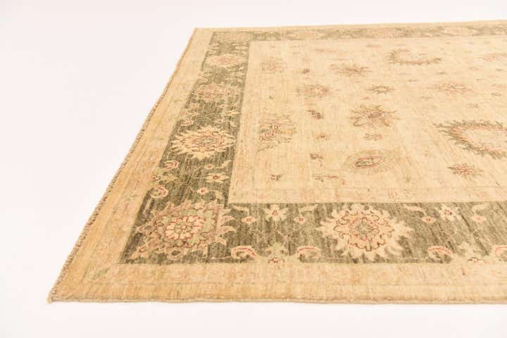 5' 8 x 8' Hand Knotted Peshawar Ziegler Rug