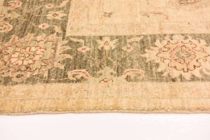 5' 8 x 8' Hand Knotted Peshawar Ziegler Rug