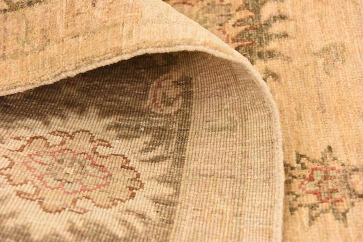5' 8 x 8' Hand Knotted Peshawar Ziegler Rug