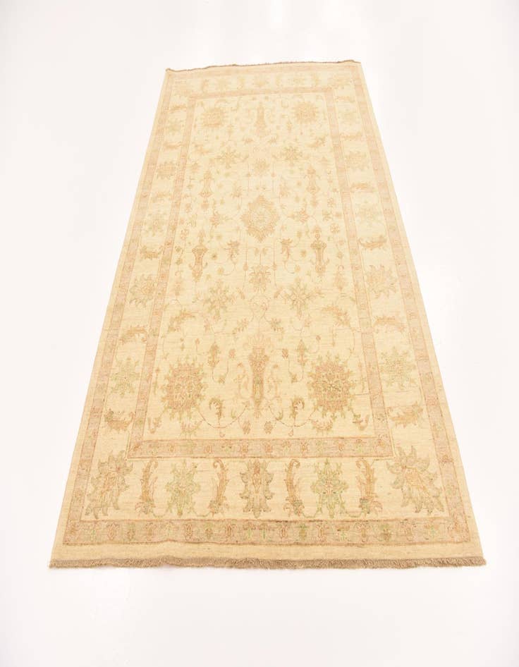 Detail image of 5' 8 x 8' Hand Knotted Peshawar Ziegler Rug