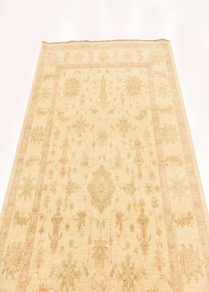 5' 8 x 8' Hand Knotted Peshawar Ziegler Rug