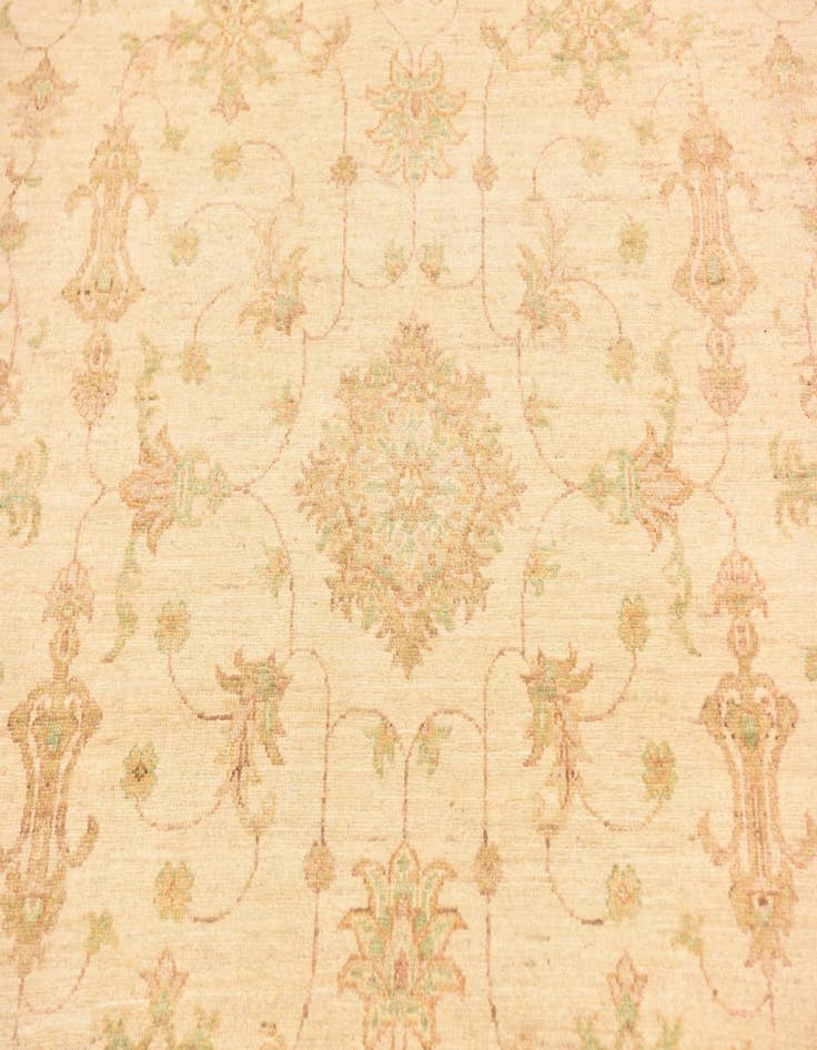 Detail image of 5' 8 x 8' Hand Knotted Peshawar Ziegler Rug