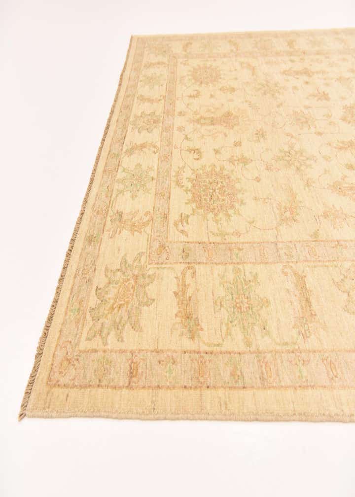 5' 8 x 8' Hand Knotted Peshawar Ziegler Rug