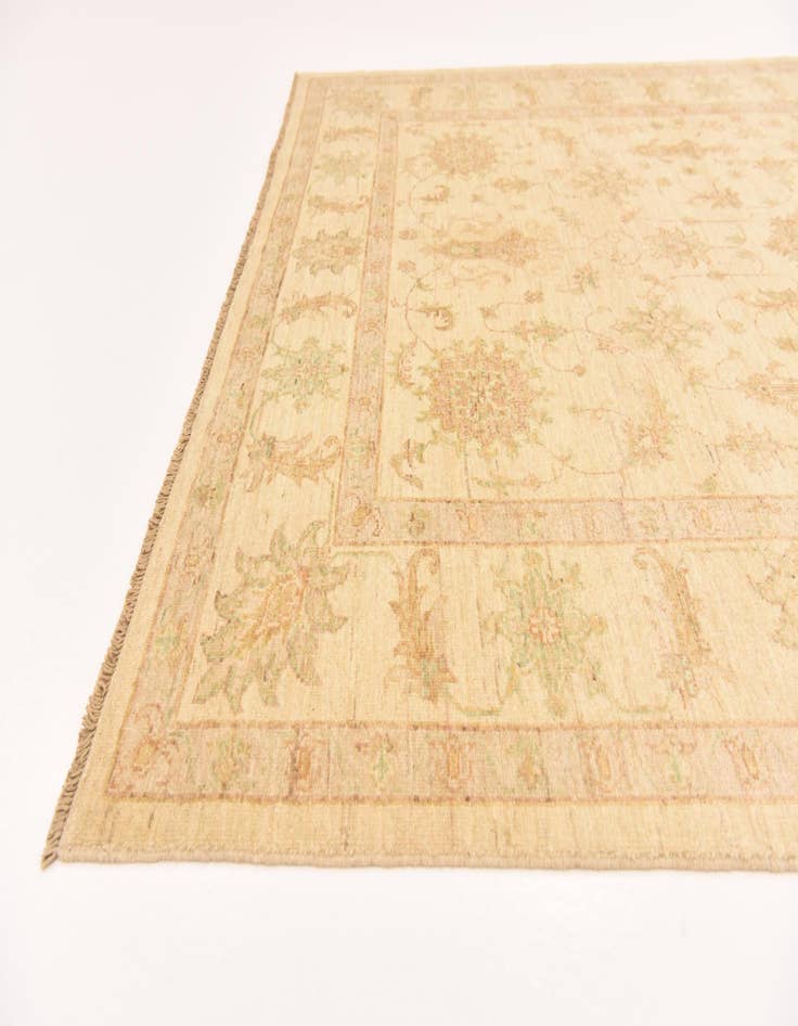 Detail image of 5' 8 x 8' Hand Knotted Peshawar Ziegler Rug