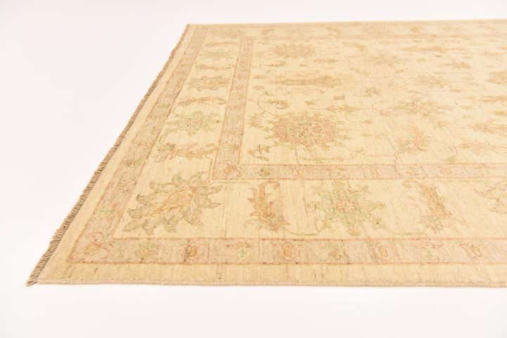 5' 8 x 8' Hand Knotted Peshawar Ziegler Rug
