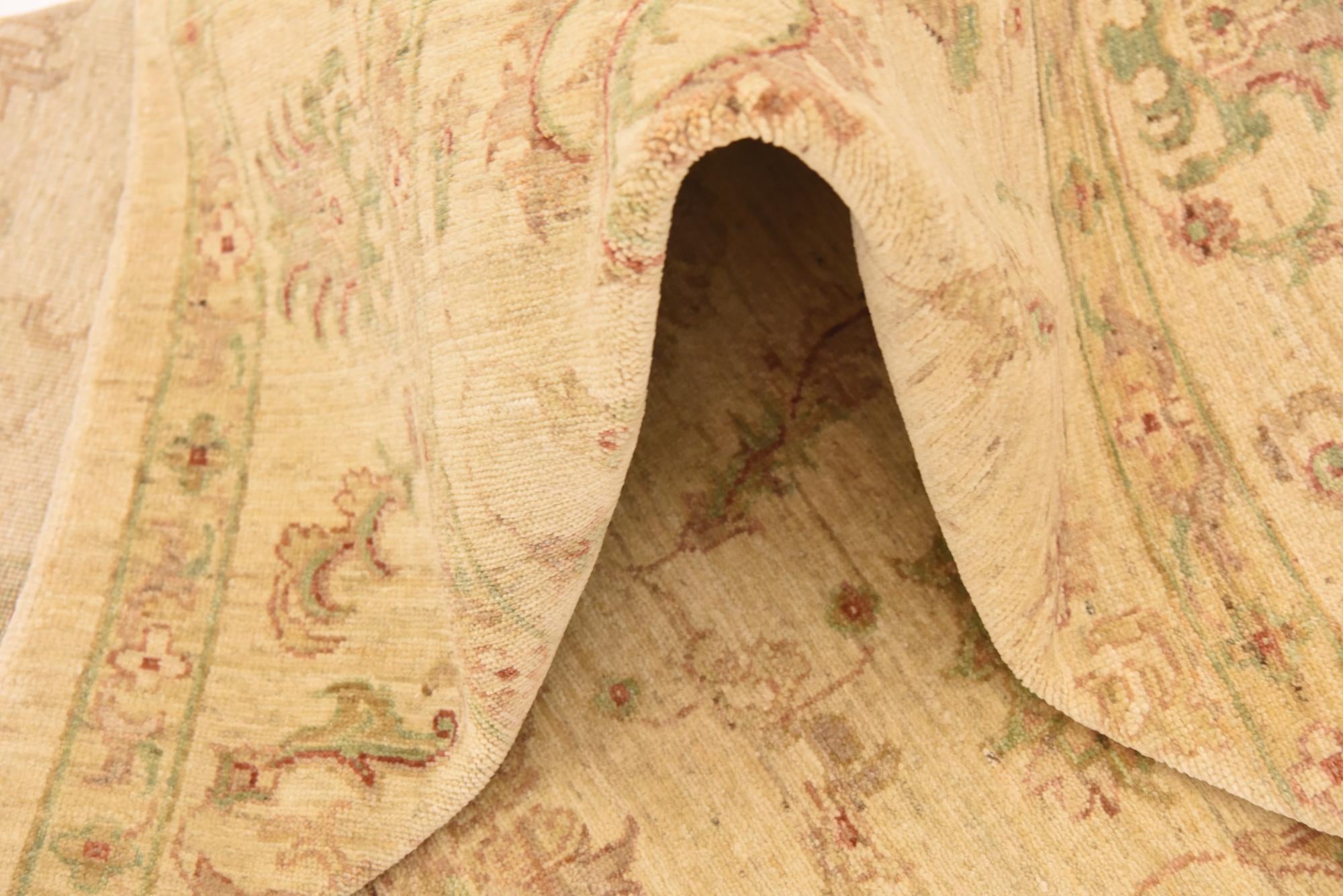 5' 10 x 8' Hand Knotted Peshawar Ziegler Rug