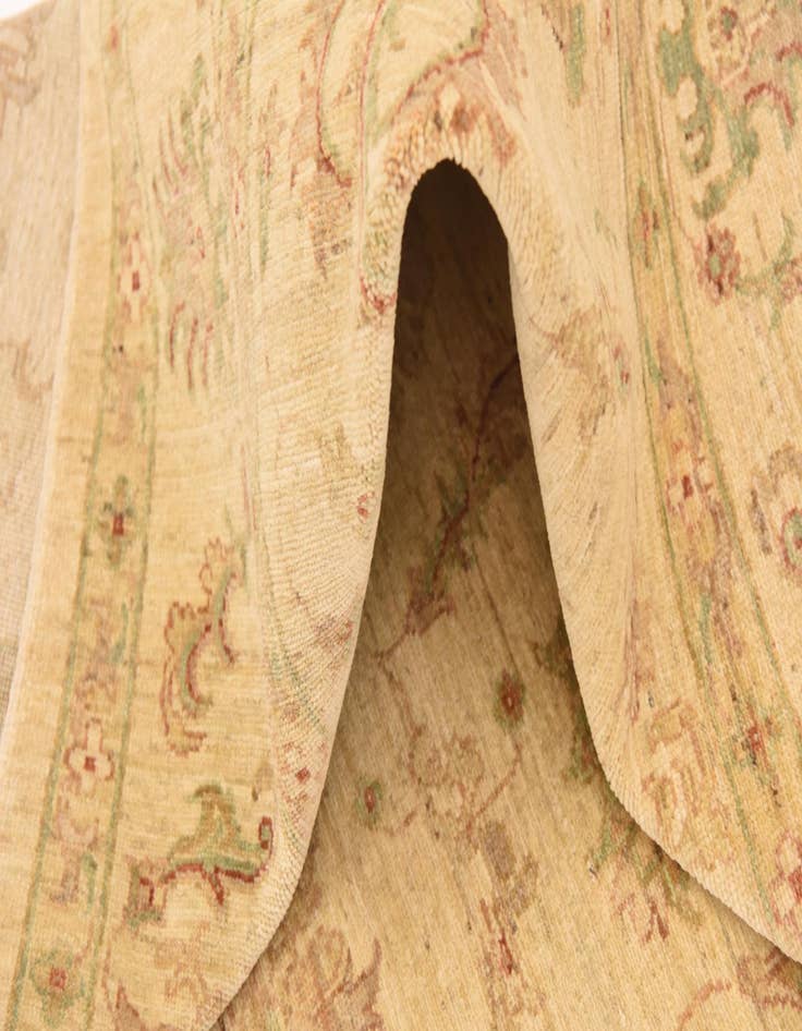 Detail image of 5' 10 x 8'  Hand Knotted Peshawar Ziegler Rug