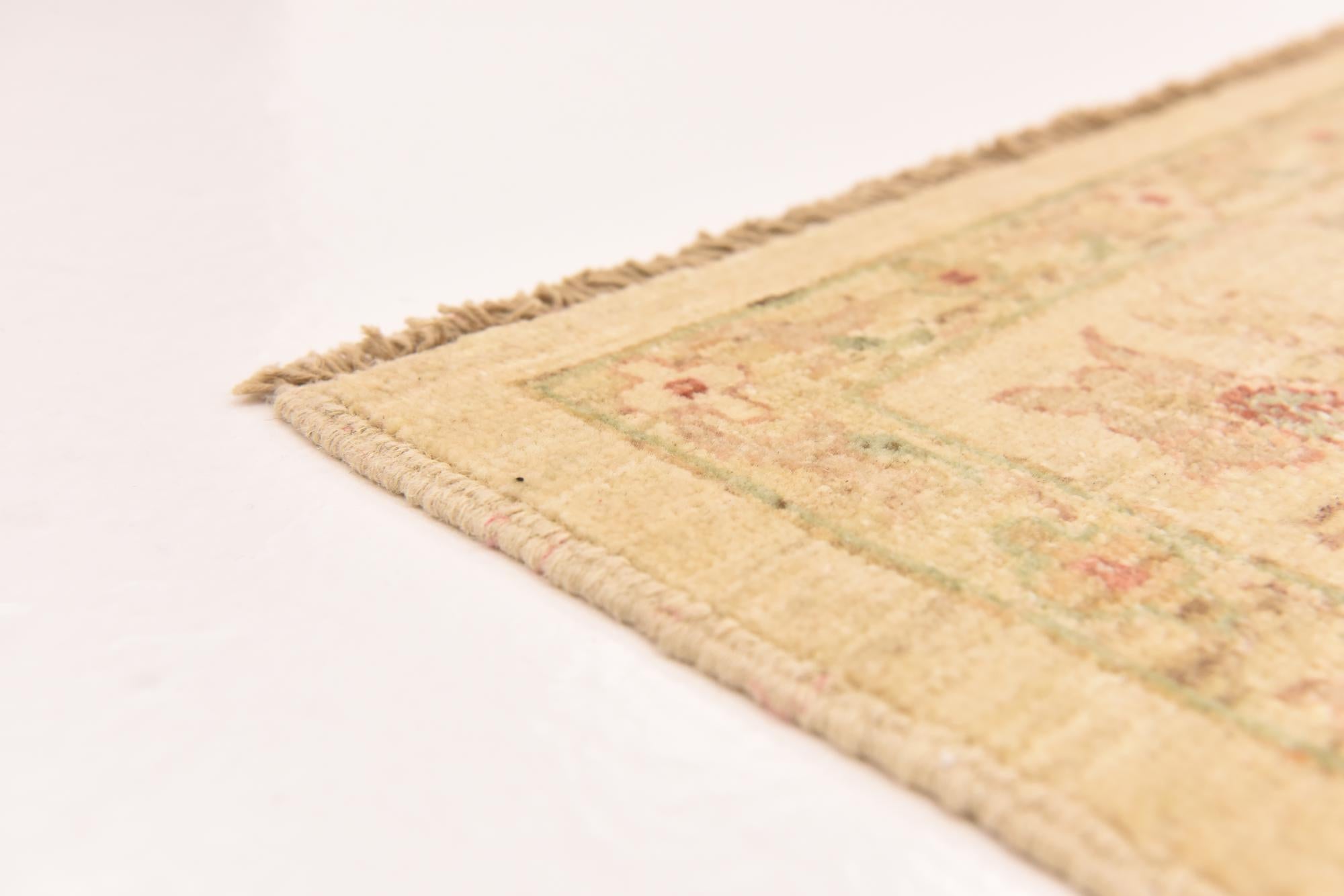 5' 10 x 8' Hand Knotted Peshawar Ziegler Rug
