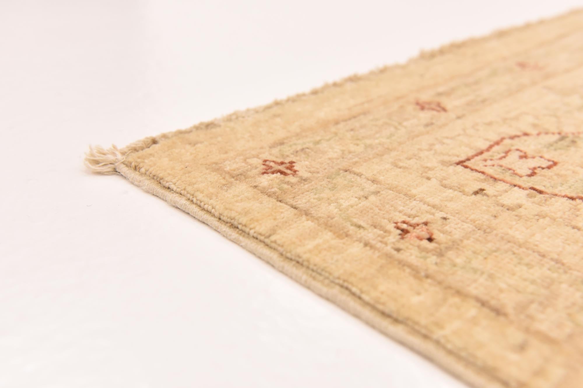 5' 8 x 7' 10 Hand Knotted Peshawar Ziegler Rug