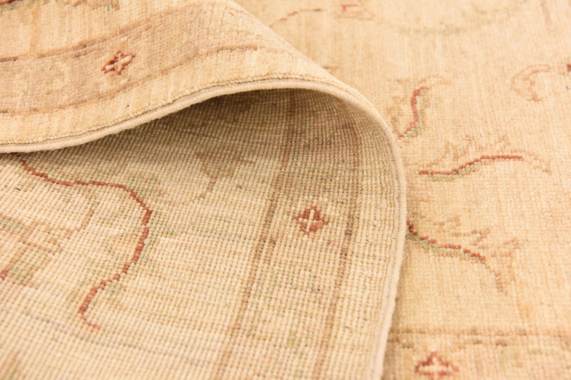 5' 8 x 7' 10 Hand Knotted Peshawar Ziegler Rug