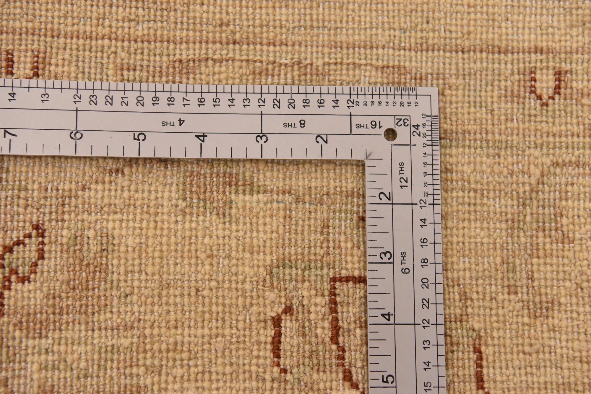 5' 6 x 7' 8 Hand Knotted Peshawar Ziegler Rug