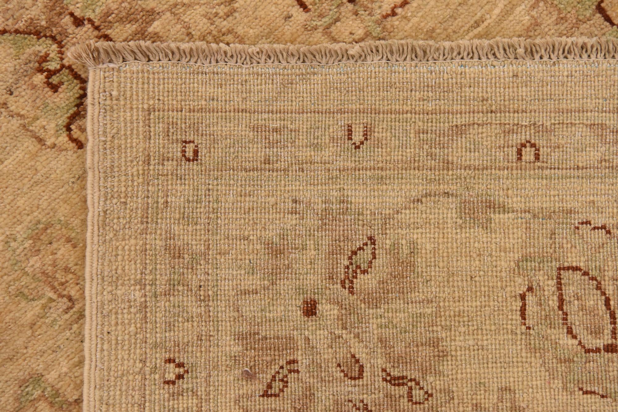 5' 6 x 7' 8 Hand Knotted Peshawar Ziegler Rug