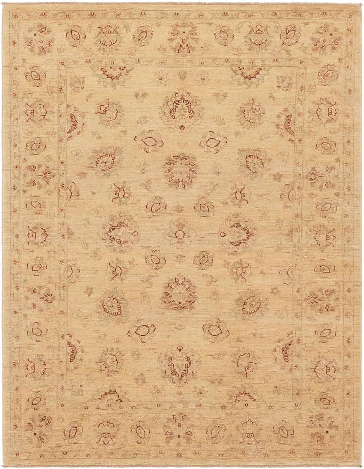 Detail image of 5' 6 x 7' 8 Hand Knotted Peshawar Ziegler Rug