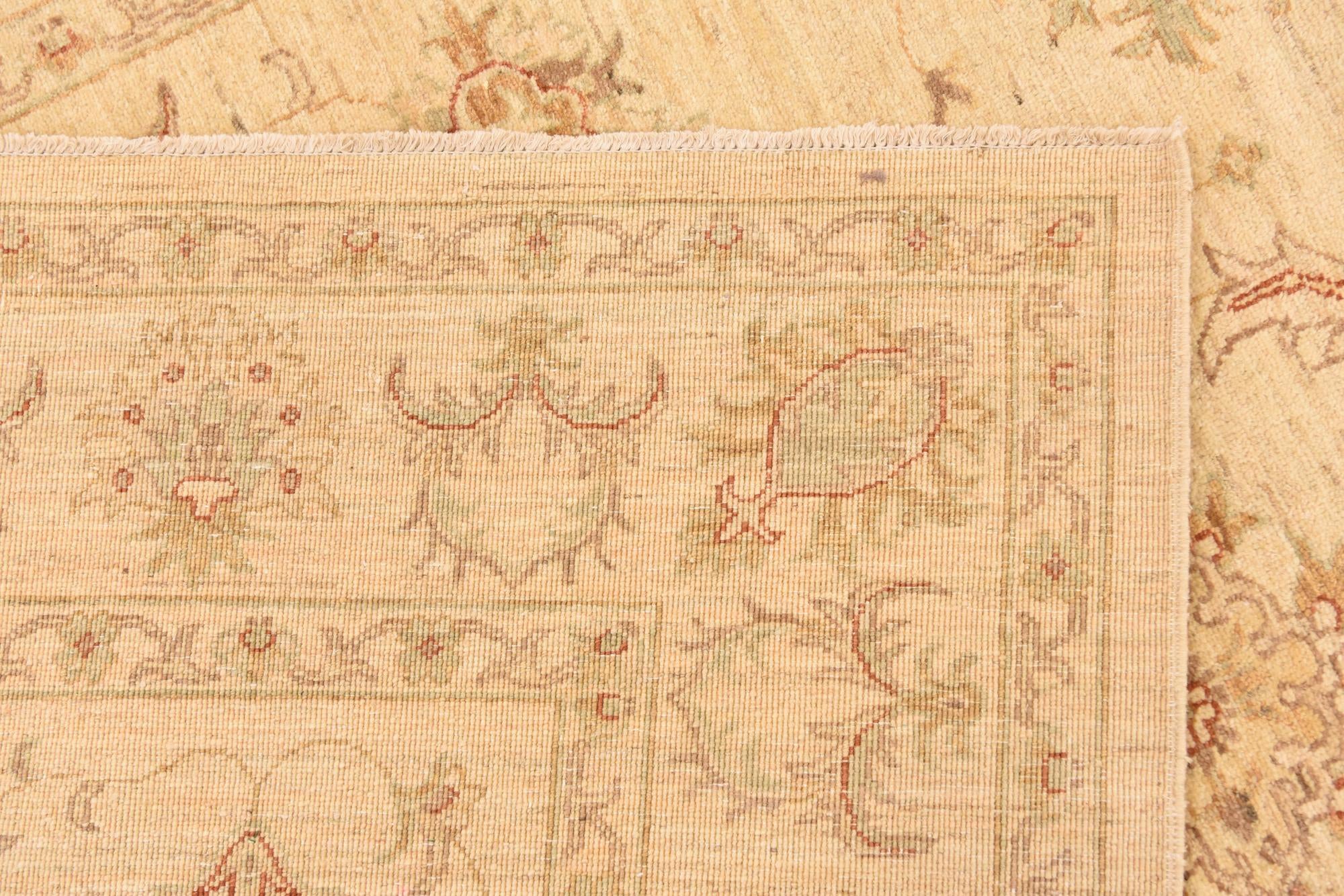 5' 8 x 7' 9 Hand Knotted Peshawar Ziegler Rug